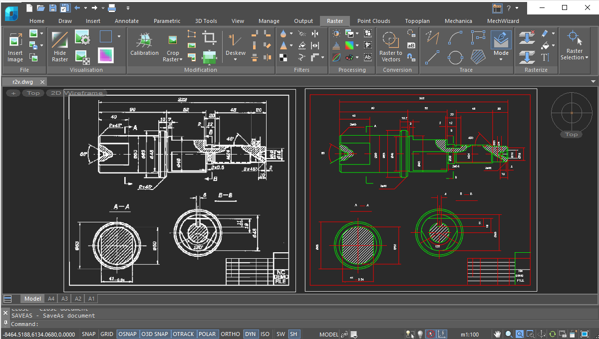 Raster Automatic vectorization
